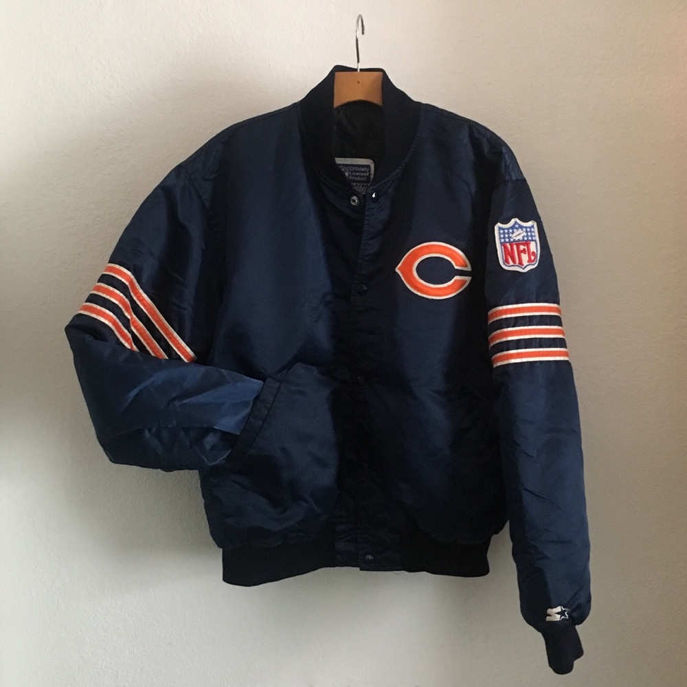 Vintage 80's Chicago Bears Satin STARTER Jacket